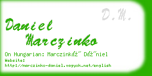 daniel marczinko business card